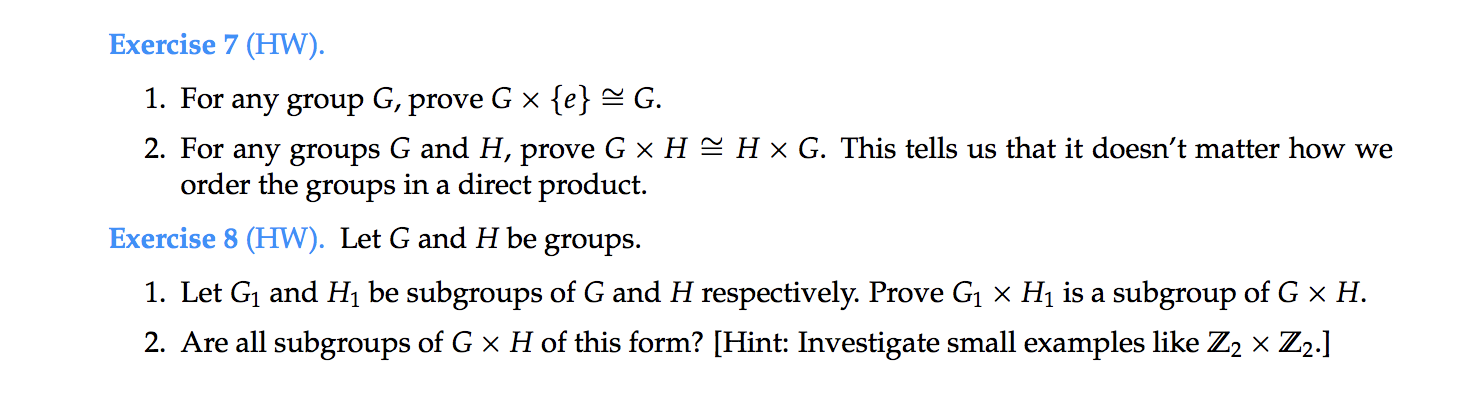 Solved Exercise 7 HW 1 For Any Group G Prove G E Chegg