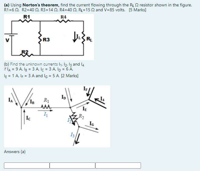 Solved A Using Norton S Theorem Find The Current Flowing Chegg