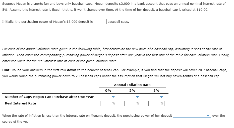 Solved Suppose Megan Is A Sports Fan And Buys Only Baseball Chegg