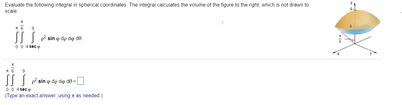 Solved Evaluate The Following Integral In Spherical Chegg