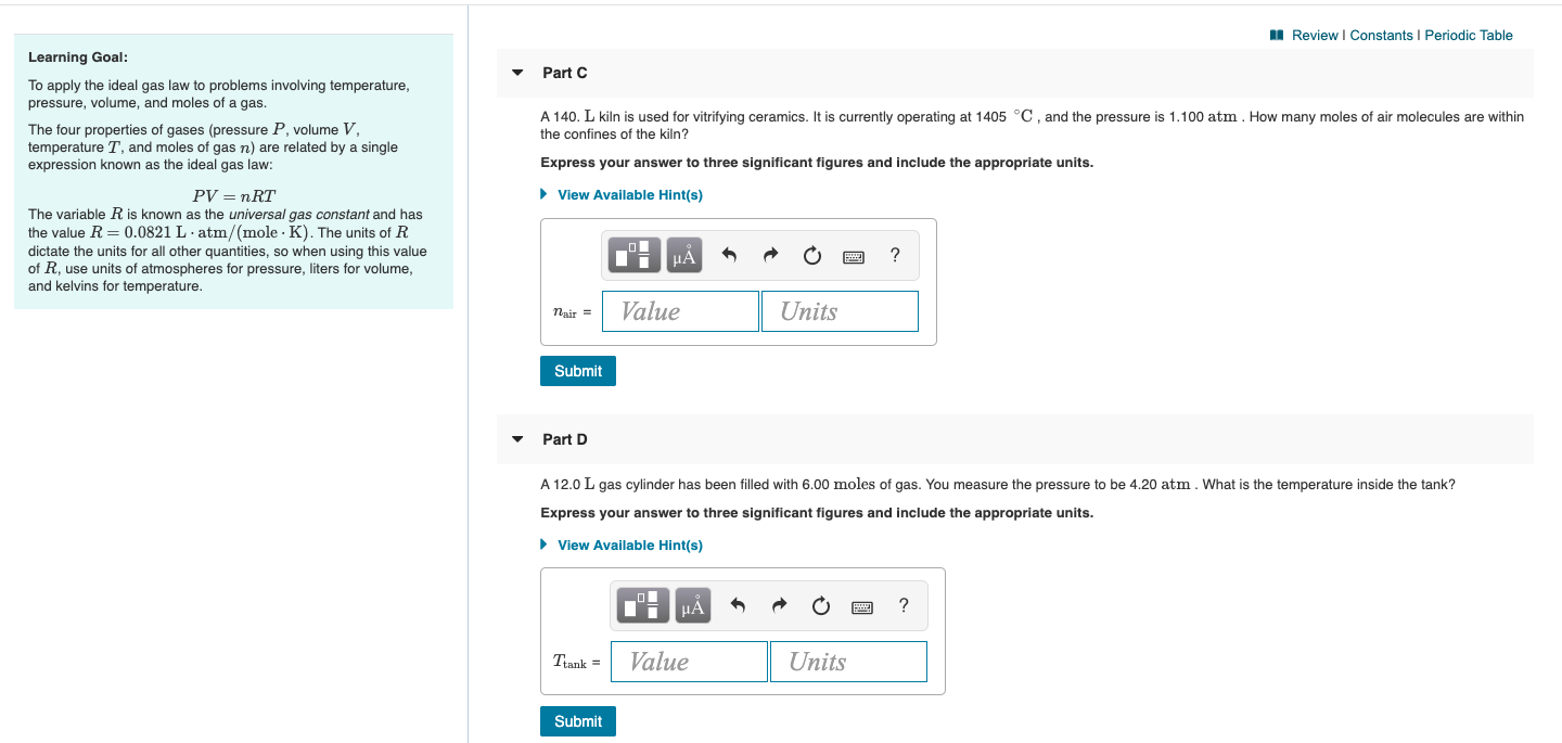 Solved Review Constants Periodic Table Learning Goal Part C Chegg