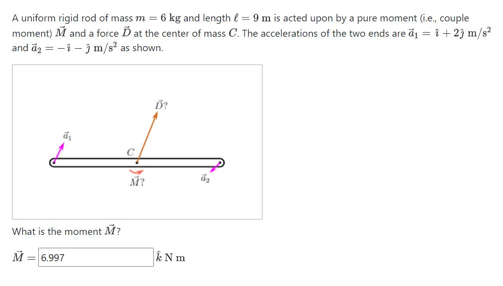 Solved A Uniform Rigid Rod Of Mass M Kg And Length L Chegg