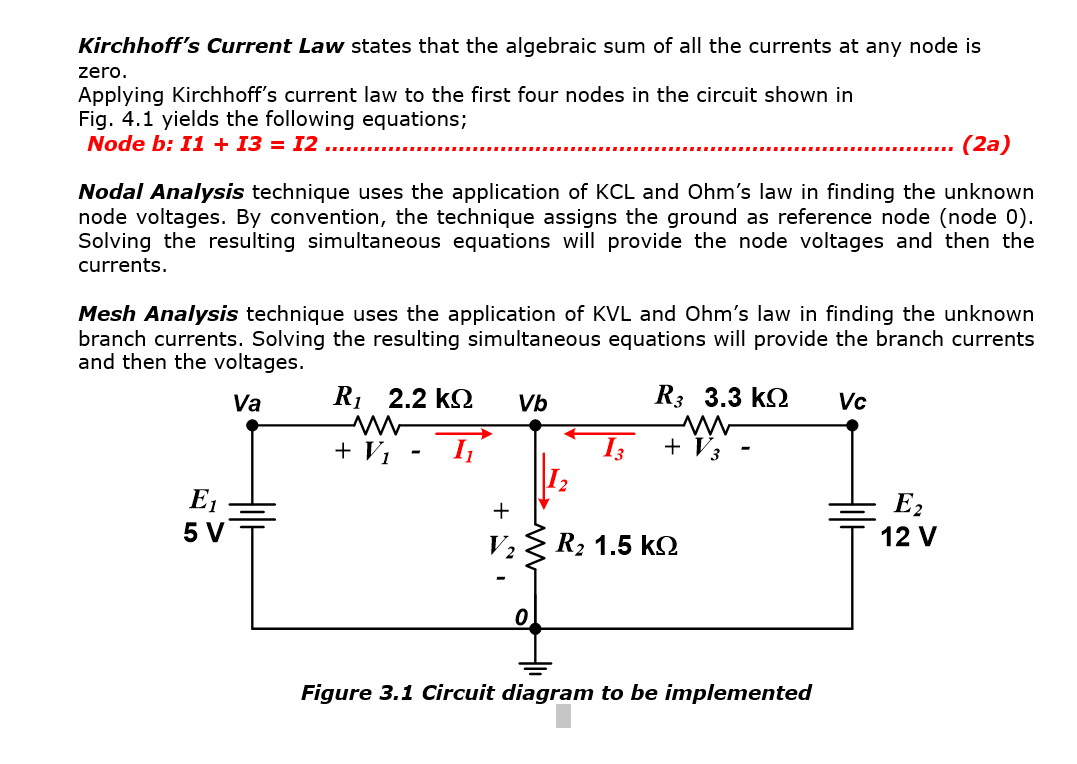 Solved Kirchhoff S Current Law States That The Algebraic Sum Chegg