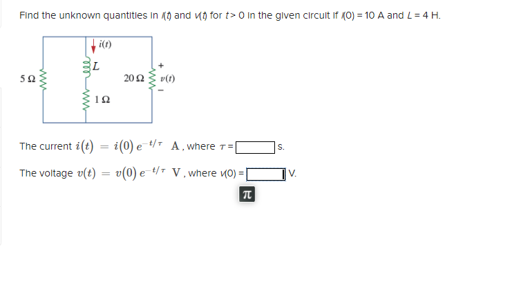 Solved Find The Unknown Quantities In T And V T Chegg