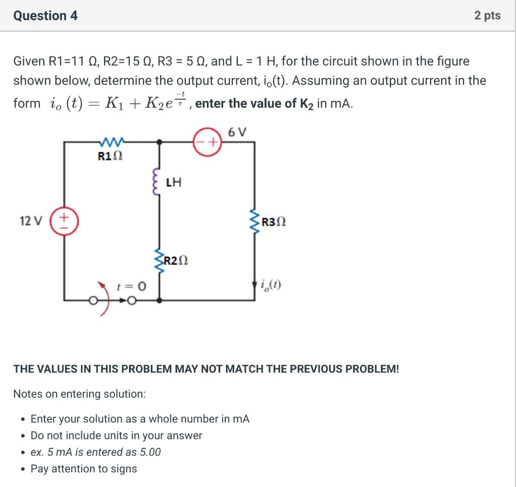 Solved Given R1 17Ω R2 7Ω R3 5Ω and L 8H for the circuit Chegg