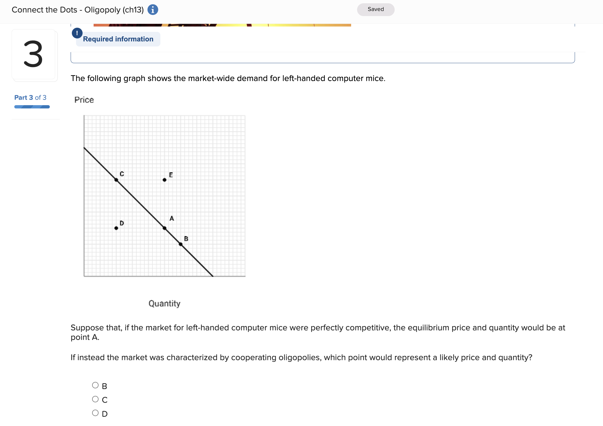 Solved Required Information An Oligopolistic Market Is Chegg