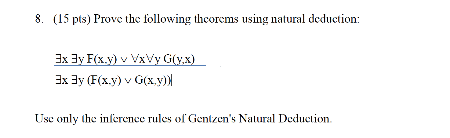 Pts Prove The Following Theorems Using Chegg