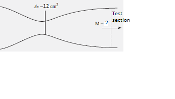Solved A Super Sonic Wind Tunnel Is Operating With Chegg