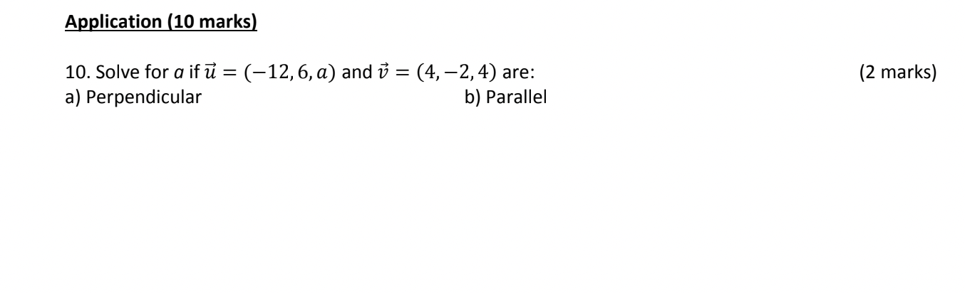 Solved Mcv U Unit Test Cartesian And Geometric Vectors Chegg