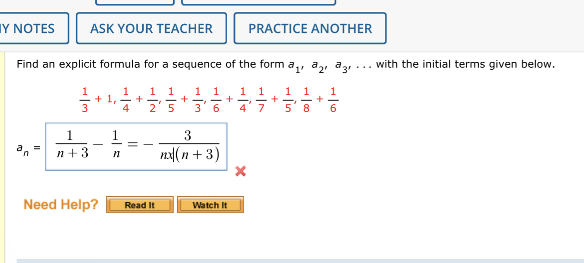 Solved Find An Explicit Formula For A Sequence Of The Form Chegg