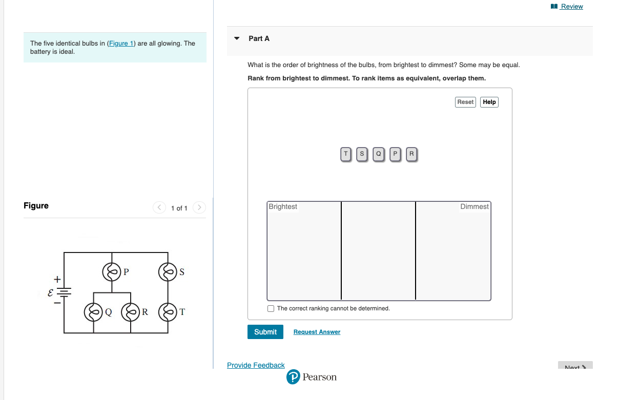 The Five Identical Bulbs In Figure 1 Are All Chegg