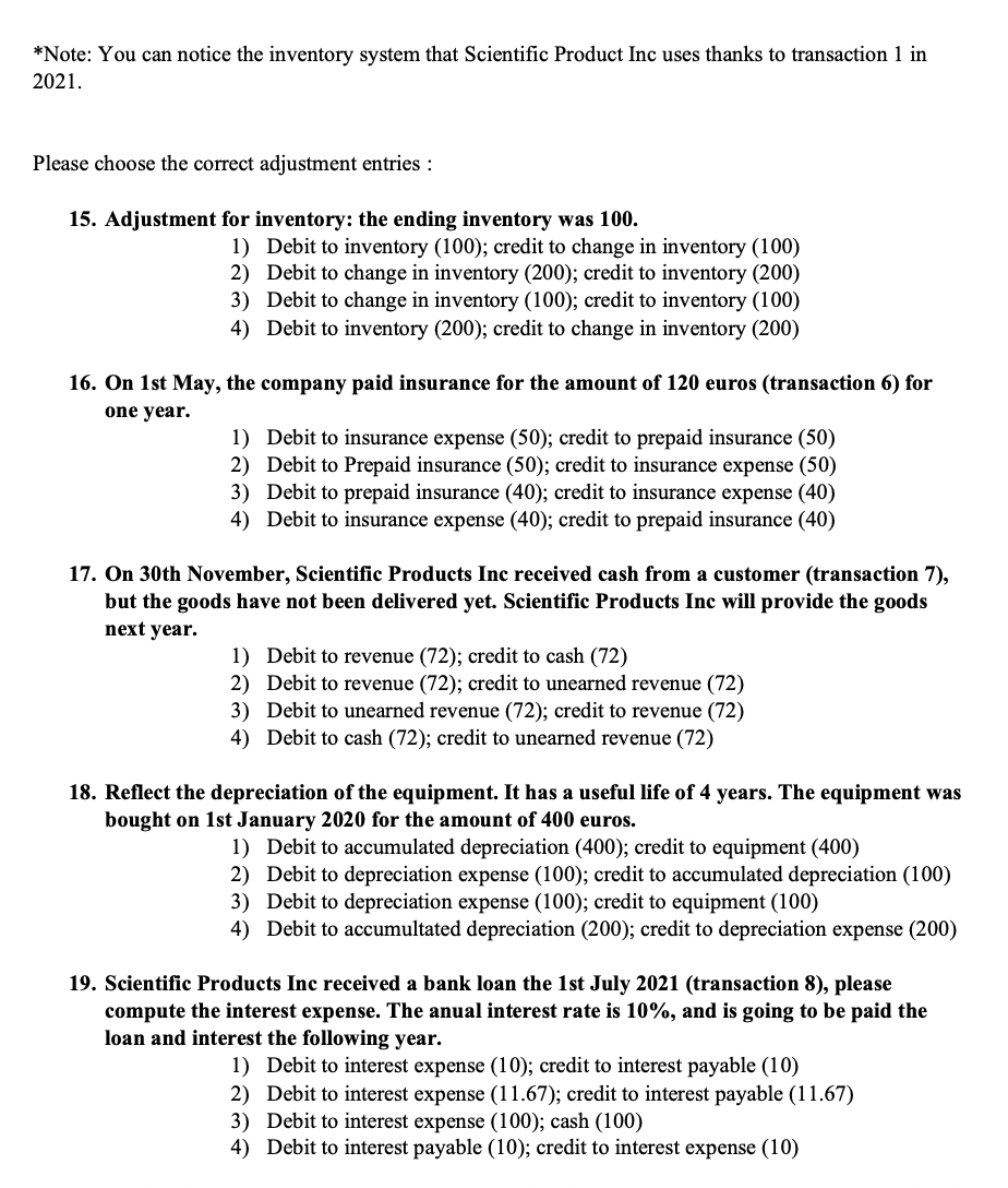 Challenge Topic 8 Scientific Products Exercise Chegg