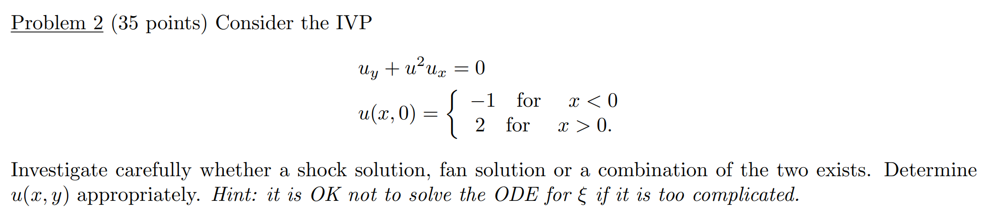 Solved Problem 2 35 Points Consider The IVP Chegg