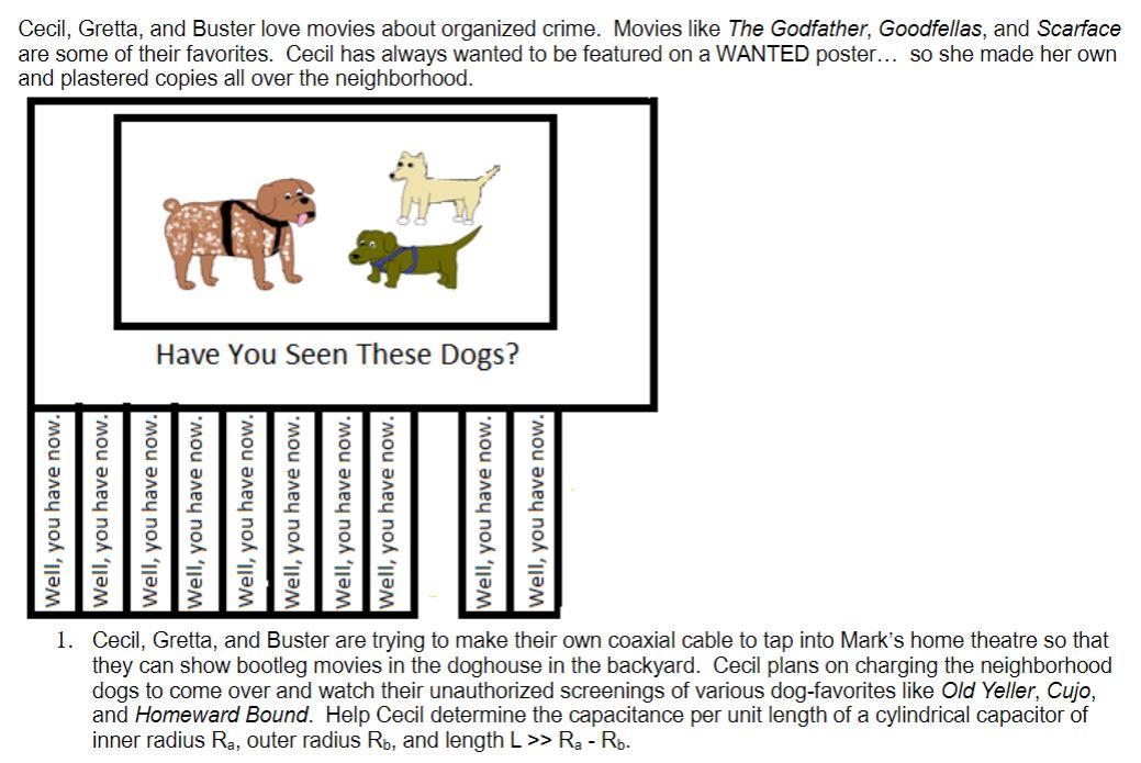 Solved Cecil Gretta And Buster Love Movies About Organized Chegg