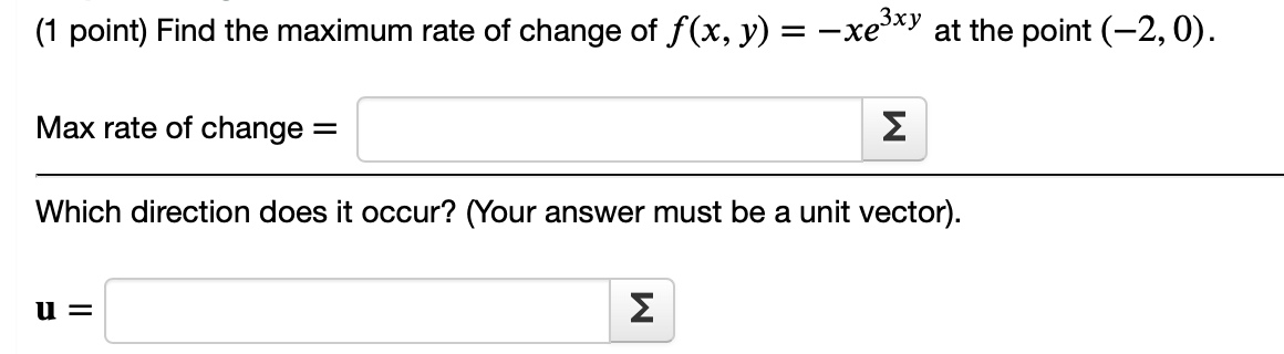 Solved Point Find The Maximum Rate Of Change Of F X Y Chegg