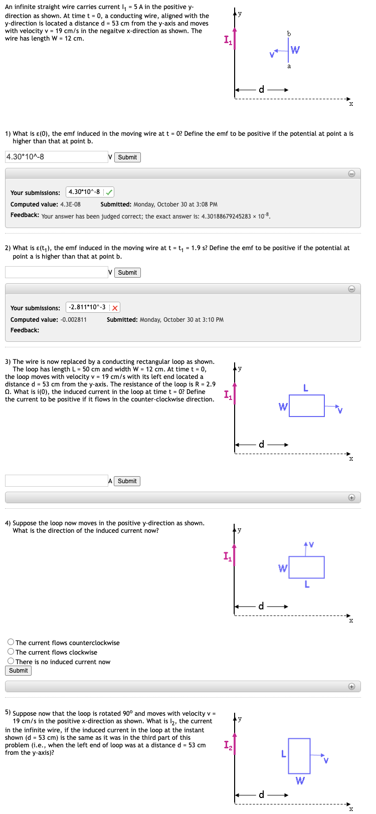 Solved An Infinite Straight Wire Carries Current I A In Chegg