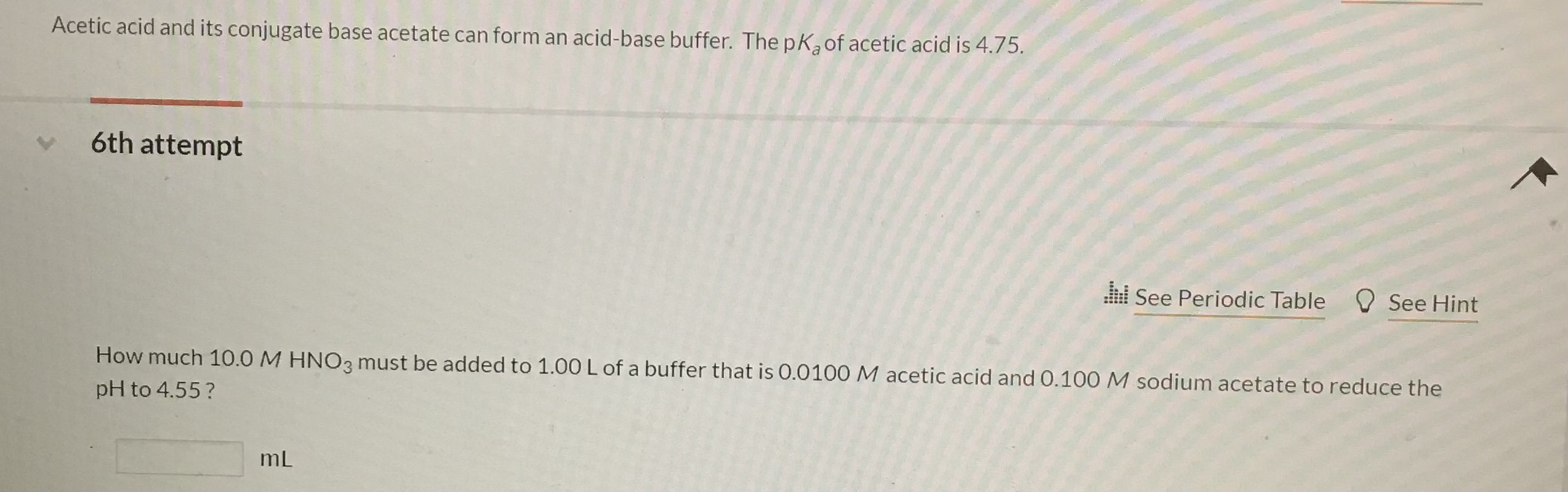 Solved Acetic Acid And Its Conjugate Base Acetate Can Form Chegg