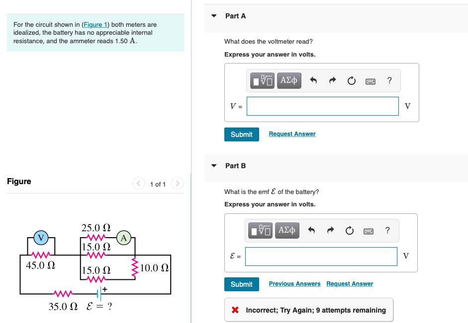 Solved For The Circuit Shown In Both Meters Are Idealized Chegg