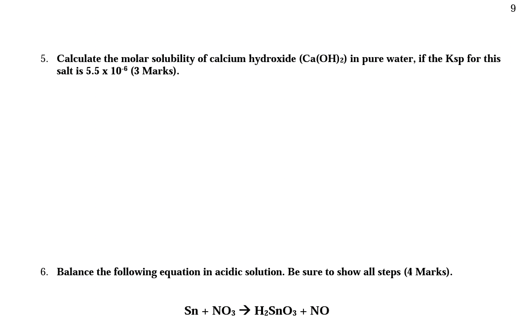 Solved Calculate The Molar Solubility Of Calcium Chegg