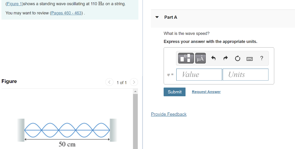 Solved Figure Shows A Standing Wave Oscillating At Hz Chegg