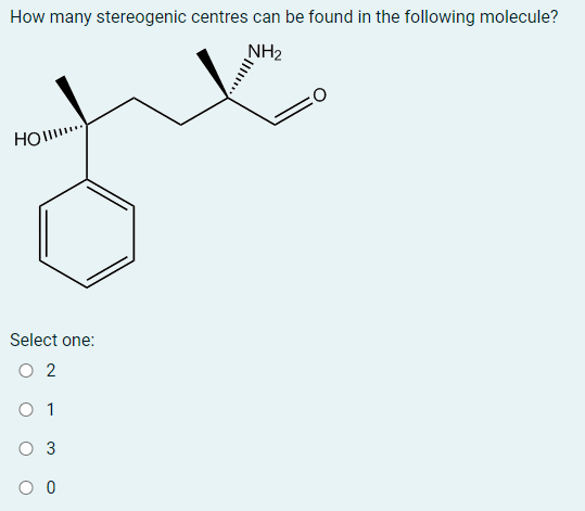 Solved How Many Stereogenic Centres Can Be Found In The Chegg