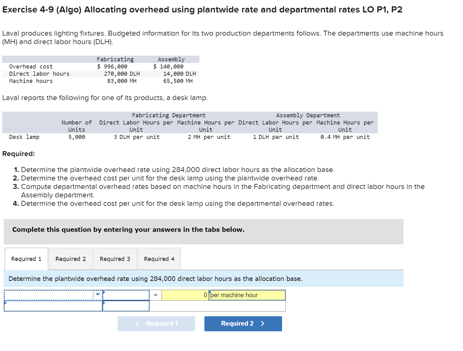 Solved Exercise Algo Allocating Overhead Using Chegg