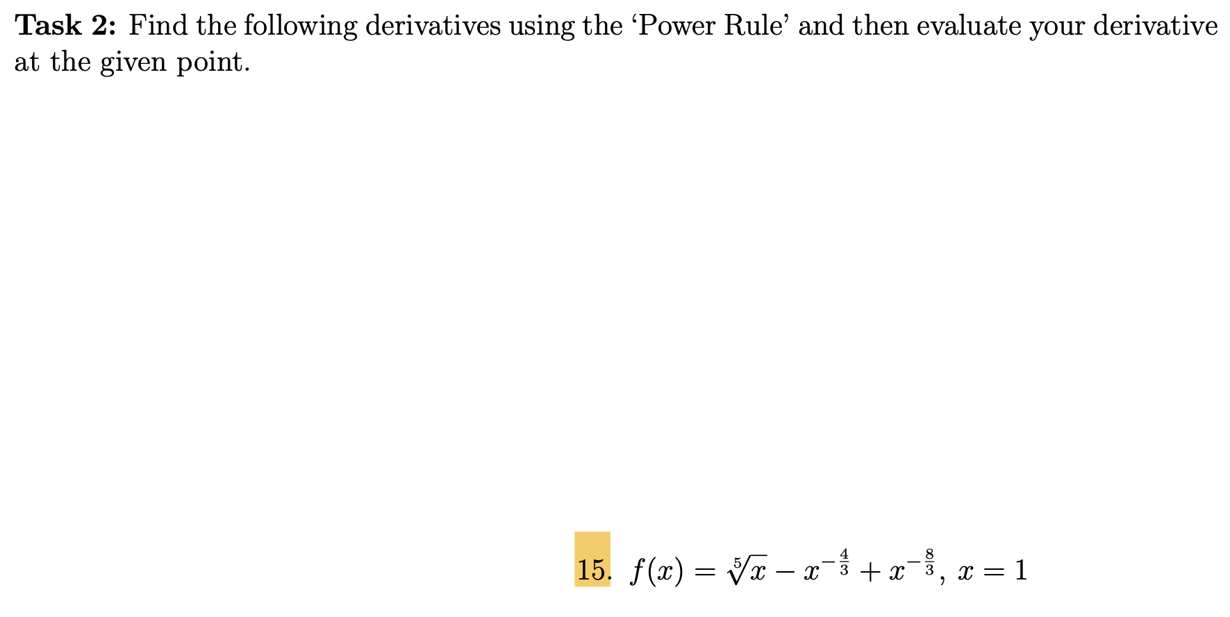 Solved Task 2 Find The Following Derivatives Using The Chegg