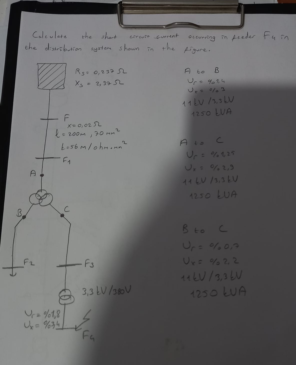 Solved Isc Calculate The Short Circuit Current Occurring Chegg