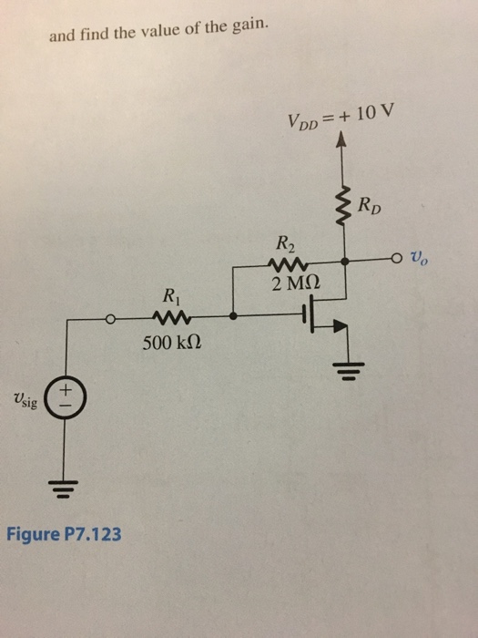 Solved 500 Chapter 7 Transistor Amplifiers The MOSFET In The Chegg