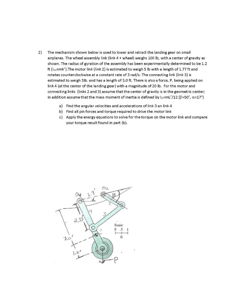 Solved The Mechanism Shown Below Is Used To Lower And Chegg