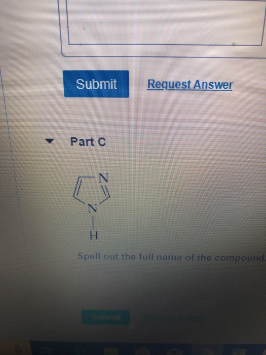 Solved Part A Spell Out The Full Name Of The Compound Chegg