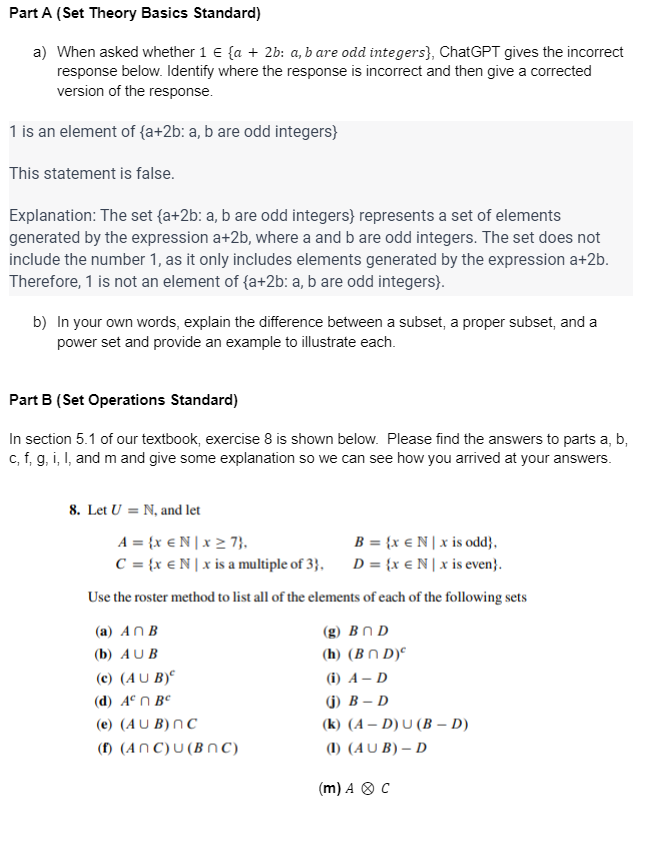 Solved Part C Using Known Logical Equivalences Standard Chegg