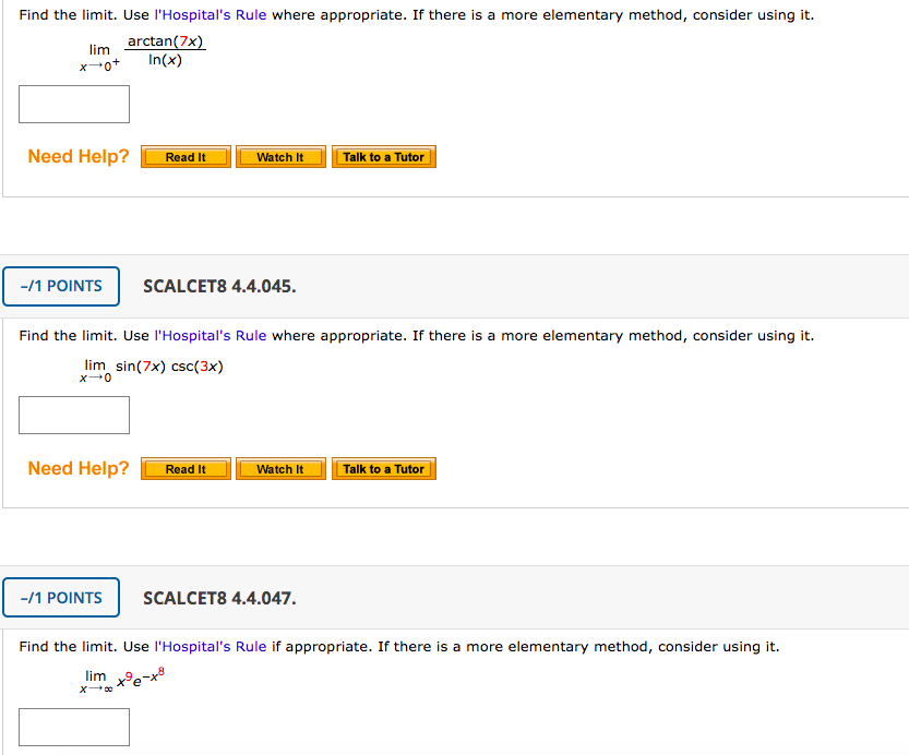 Solved Find The Limit Use L Hospital S Rule Where Chegg