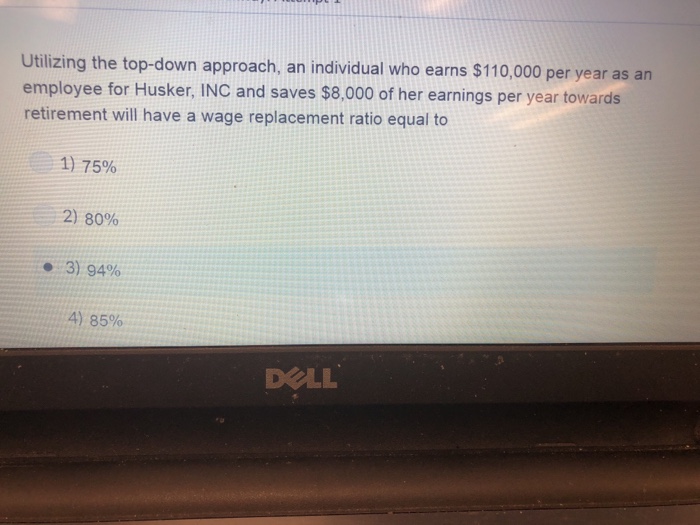 Solved Utilizing The Top Down Approach An Individual Who Chegg