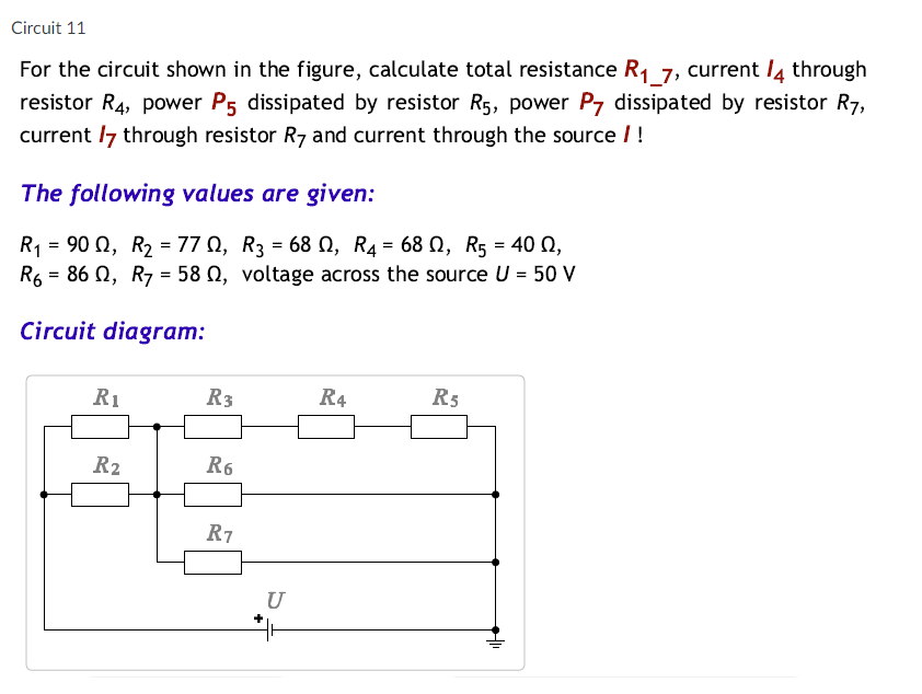 Solved For The Circuit Shown In The Figure Calculate Total Chegg