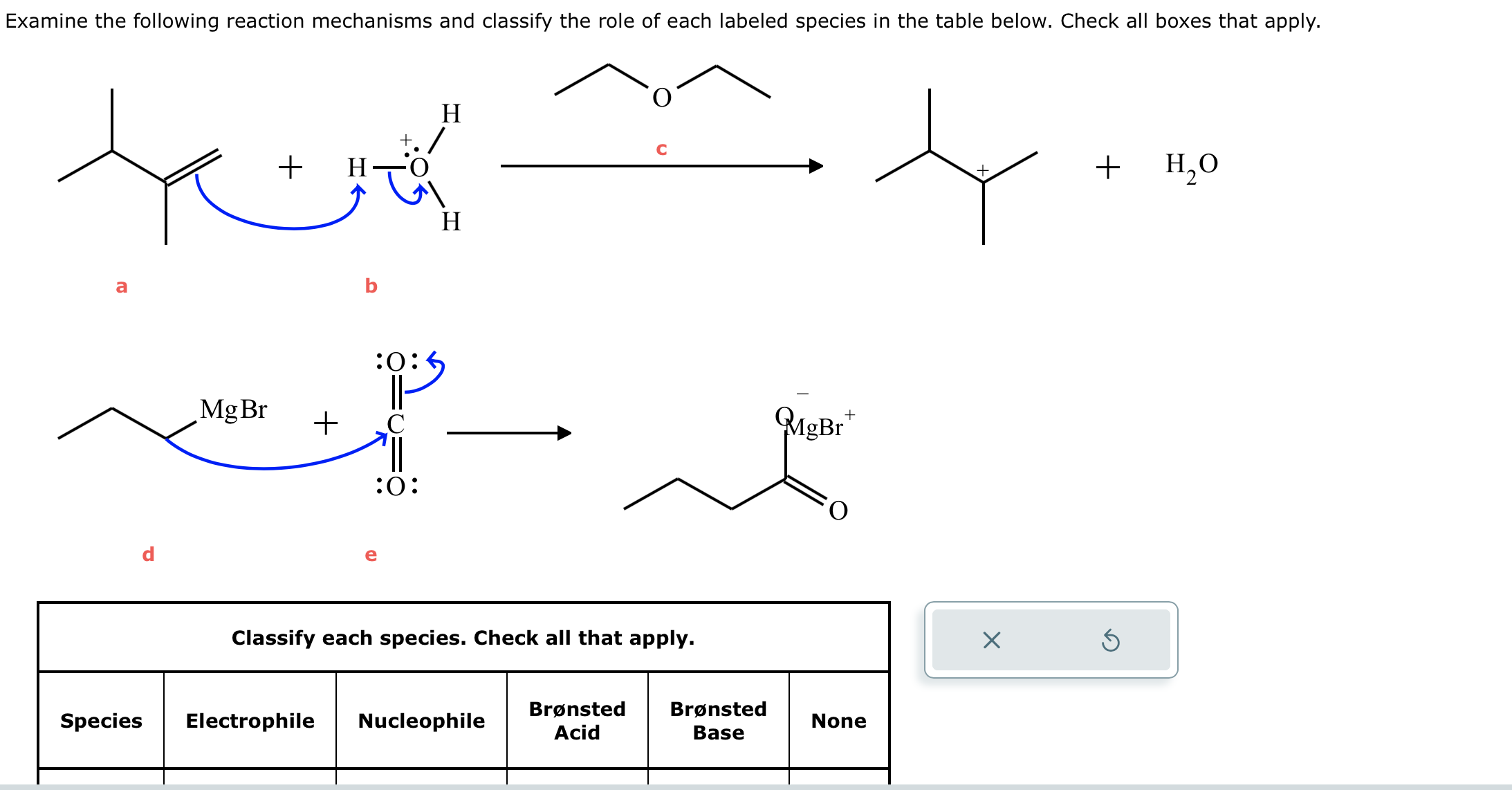 Solved Examine The Following Reaction Mechanisms And Chegg