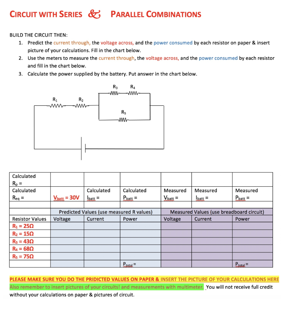 Solved BUILD THE CIRCUIT THEN 1 Predict The Current T