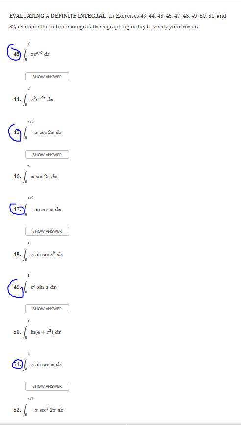 Solved EVALUATING A DEFINITE INTEGRAL In Exercises Chegg