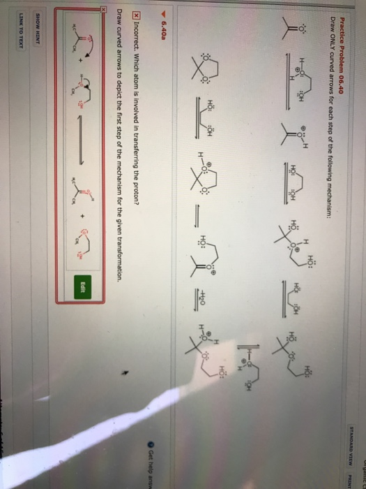 Solved Practice Problem 06 40 Draw ONLY Curved Arrows For Chegg