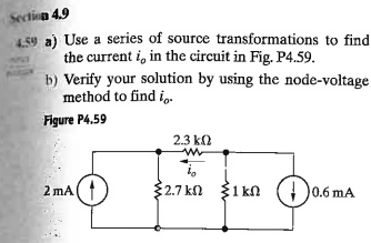 Solved A Use A Series Of Source Transformations To Find The Chegg