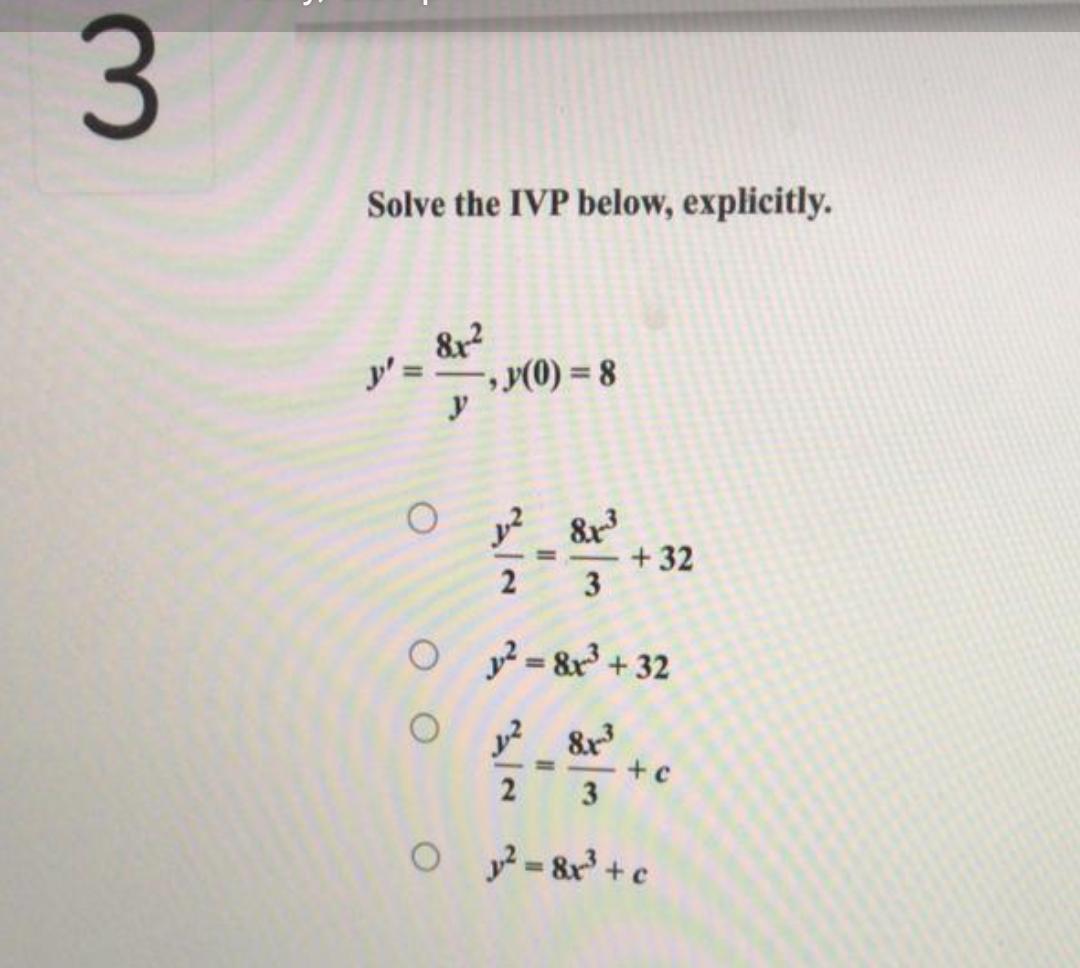 Solved 1 Solve The IVP Y 3y 7 Y Y 0 6 2 Solve Chegg