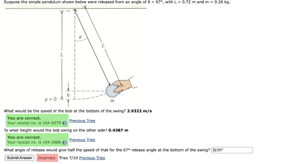 Solved Suppose The Simple Pendulum Shown Below Were Released Chegg