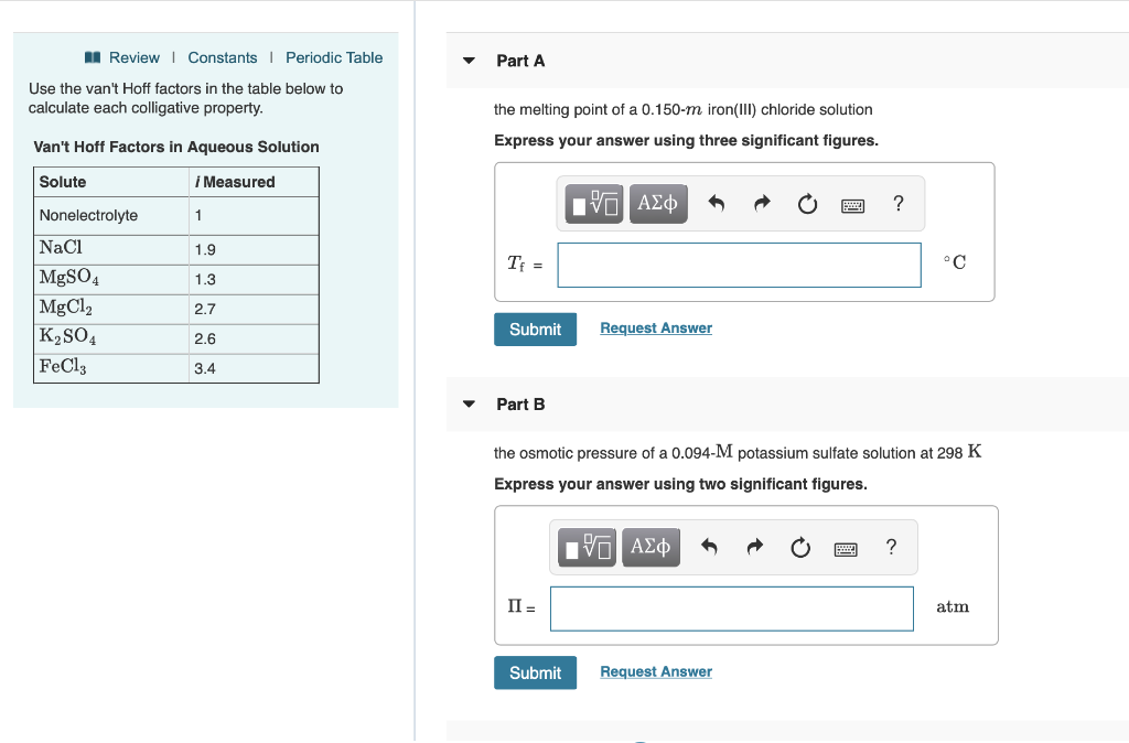 Solved Review Constants I Periodic Table Part A Use The Chegg