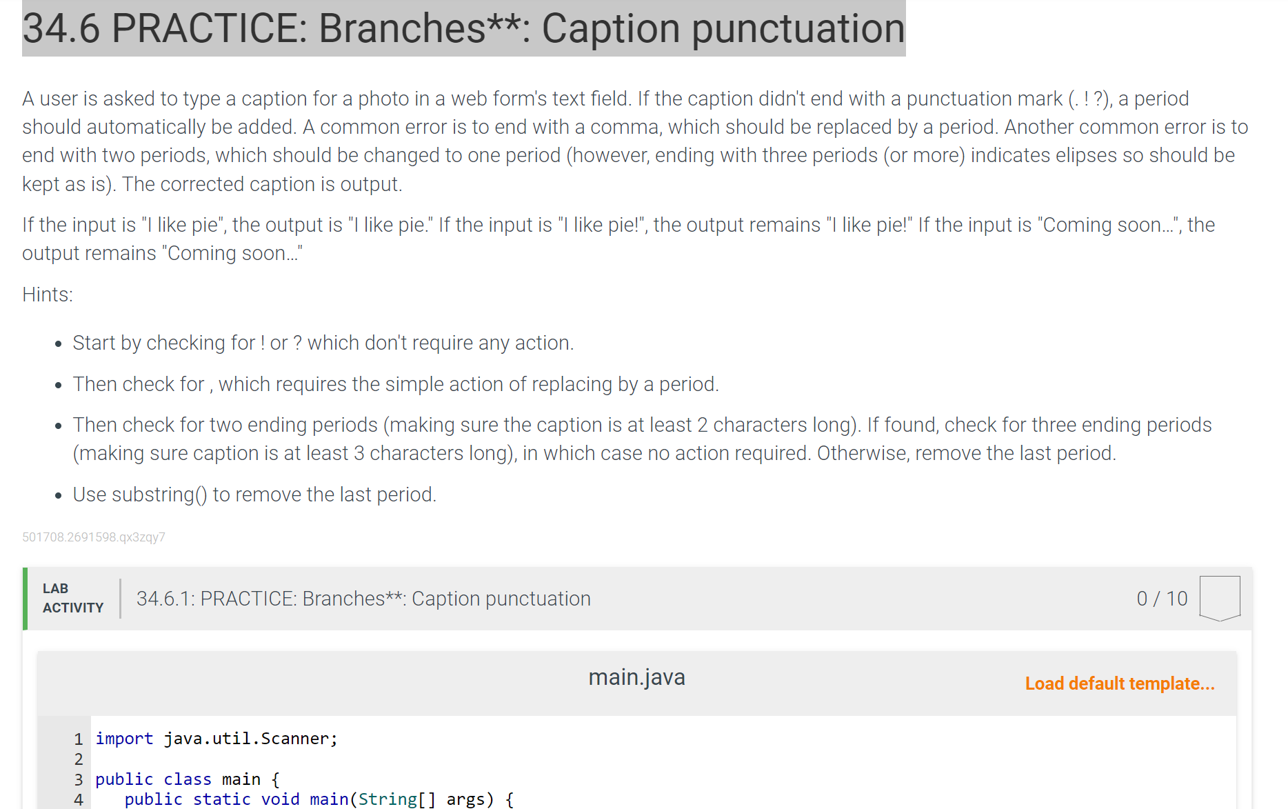 Solved LABmain Javaimport Java Util Scanner Public Class Chegg