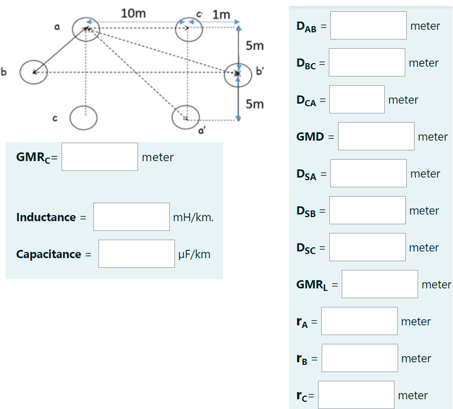 Solved A Transposed Three Phase Double Circuit Transmission Chegg