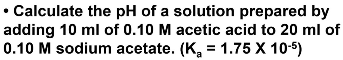 Solved Calculate The Ph Of A Solution Prepared By Adding Chegg