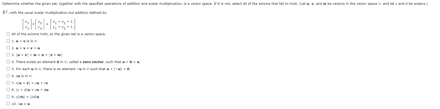 Solved Determine Whether The Given Set Together With The Chegg