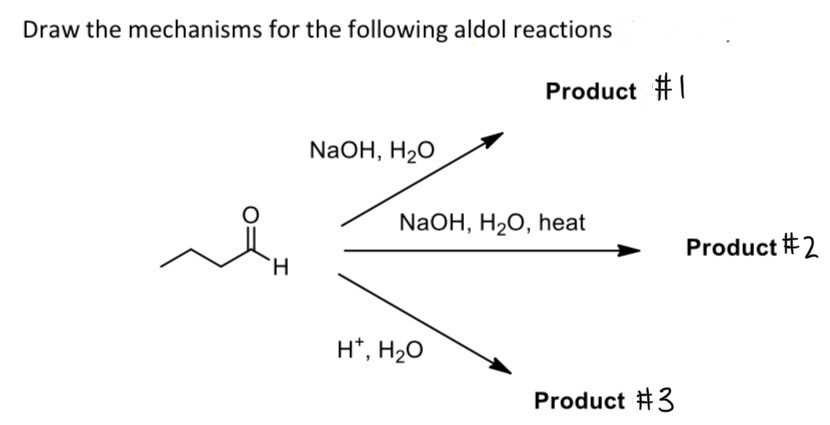 Solved Draw The Mechanisms For The Following Aldol Reactions Chegg