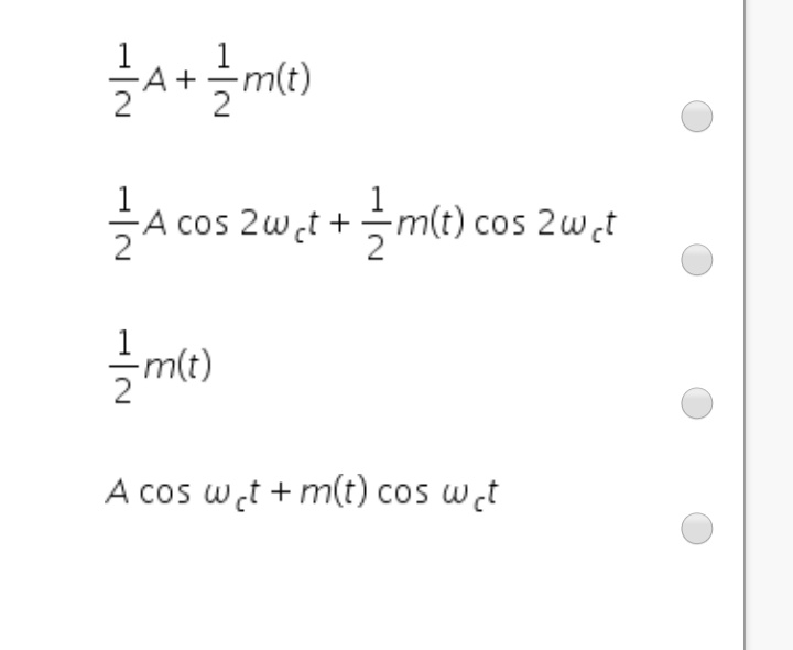 Solved The Following Diagram Is Used As An AM Demodulator Chegg