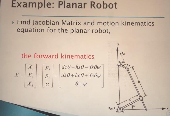 Solved Robotics Motion Kinematics Only Solve If U Can Chegg